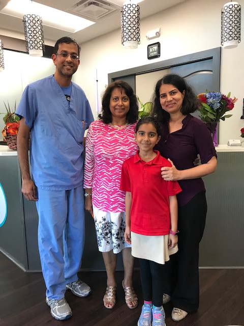 Dr. Alappan and a patient's family